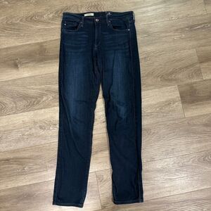 AG Adriano Goldschmied The Prima Mid Rise Cigarette Dark Wash Jeans Size 30R